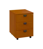 TK - 00 kontejner pojízdný, 3-zásuvkový, deska 18 mm, centrální zámek, třešeň šumavská